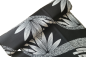 Preview: BLACK WHITE TROPICAL FLOWER Waxprint Stoff